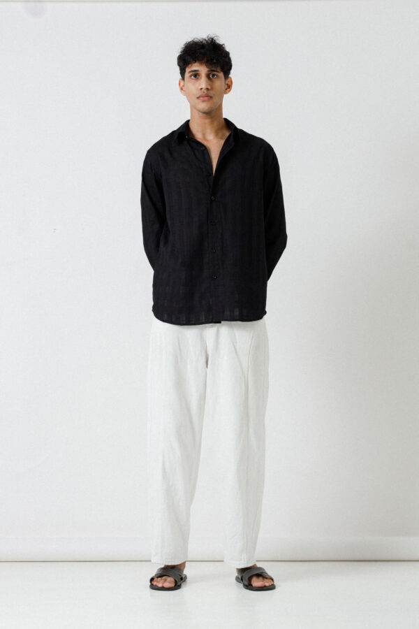 REGULAR FIT LINEN SHIRT