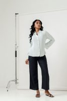 BUTTONED FLOWY SHIRT
