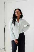 BUTTONED FLOWY SHIRT